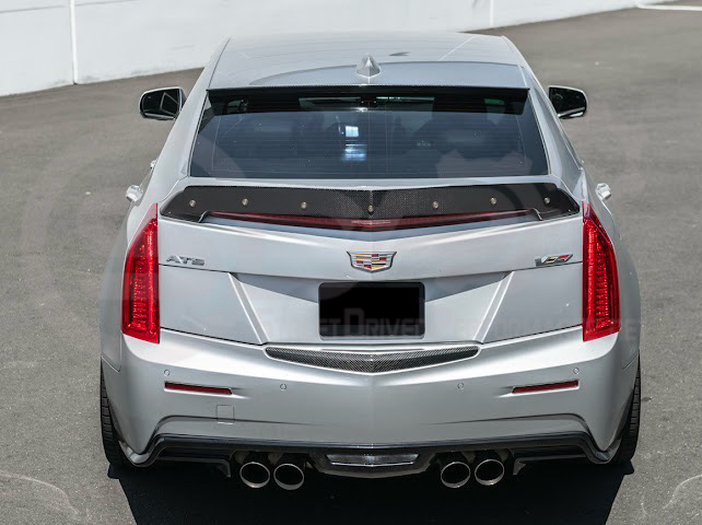 2013-2018 CADILLAC ATS / ATS-V SEDAN | FACTORY STYLE CARBON FIBER REAR TRUNK DECKLID APPLIQUÉ INSERT TRIM REPLACEMENT